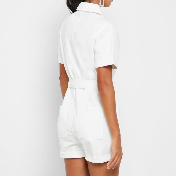 TopShop White Denim Boilersuit - Picture 4 of 4